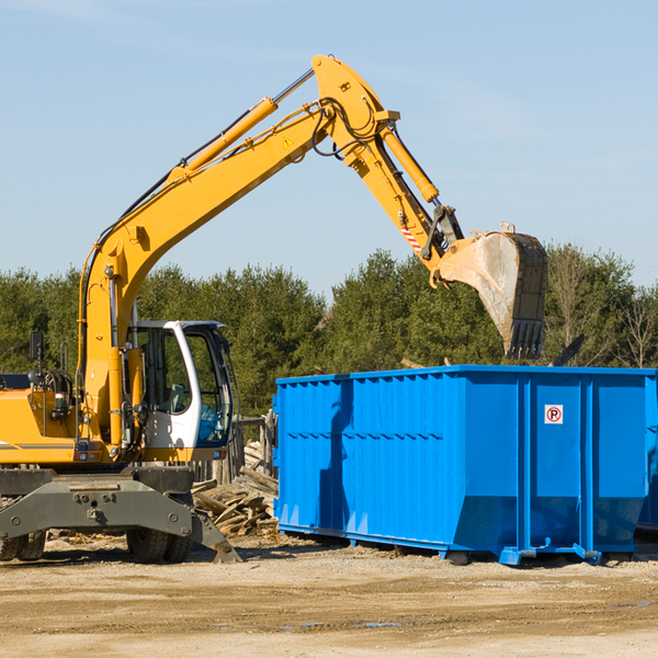 are there any restrictions on where a residential dumpster can be placed in Great Falls